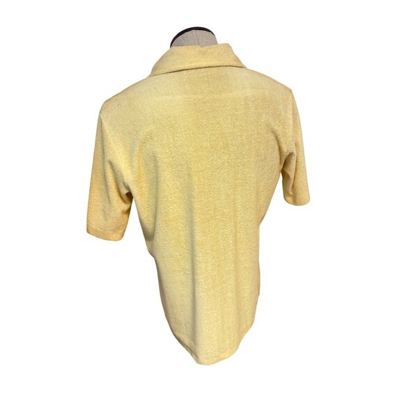 Vintage Elaine Benedict for George Cook Terrycloth Shirt NWT Large Fits Medium - Picture 3 of 7